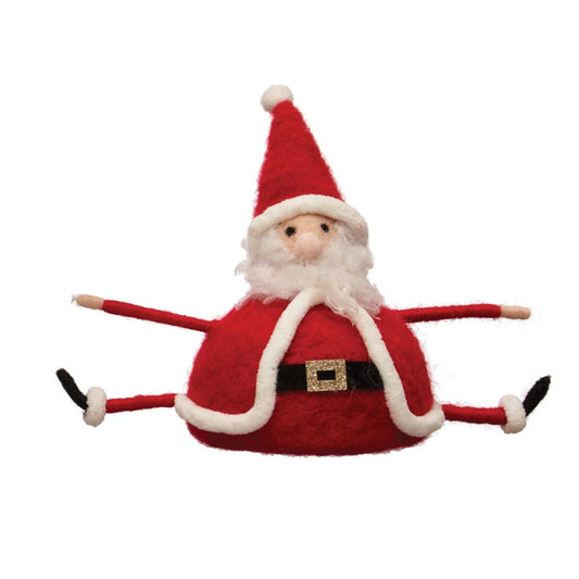 Wool Felt Sitting Santa