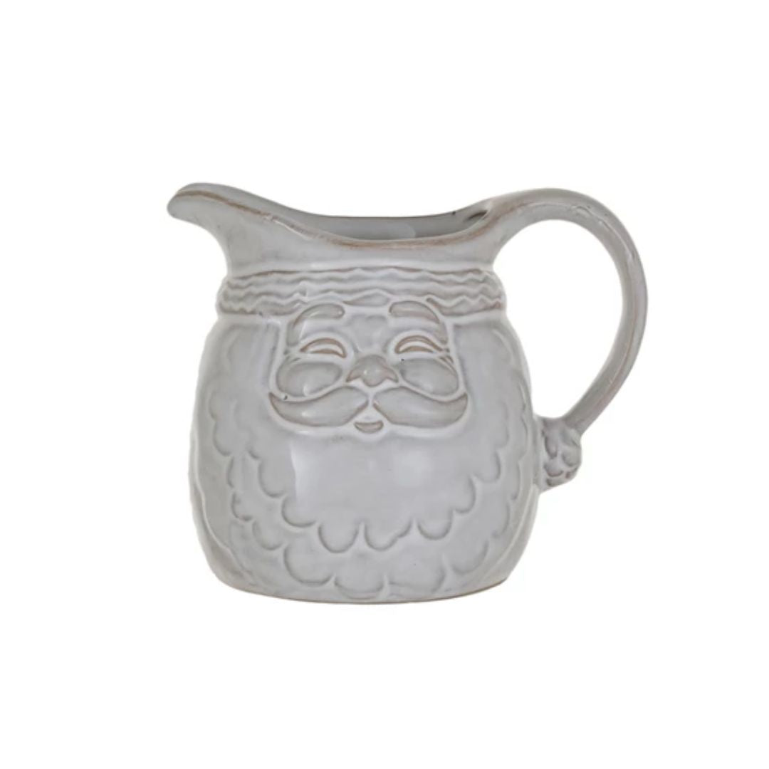 Stoneware Santa Shaped Creamer