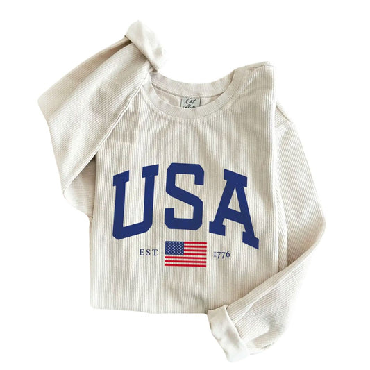 USA Thermal Vintage Pullover