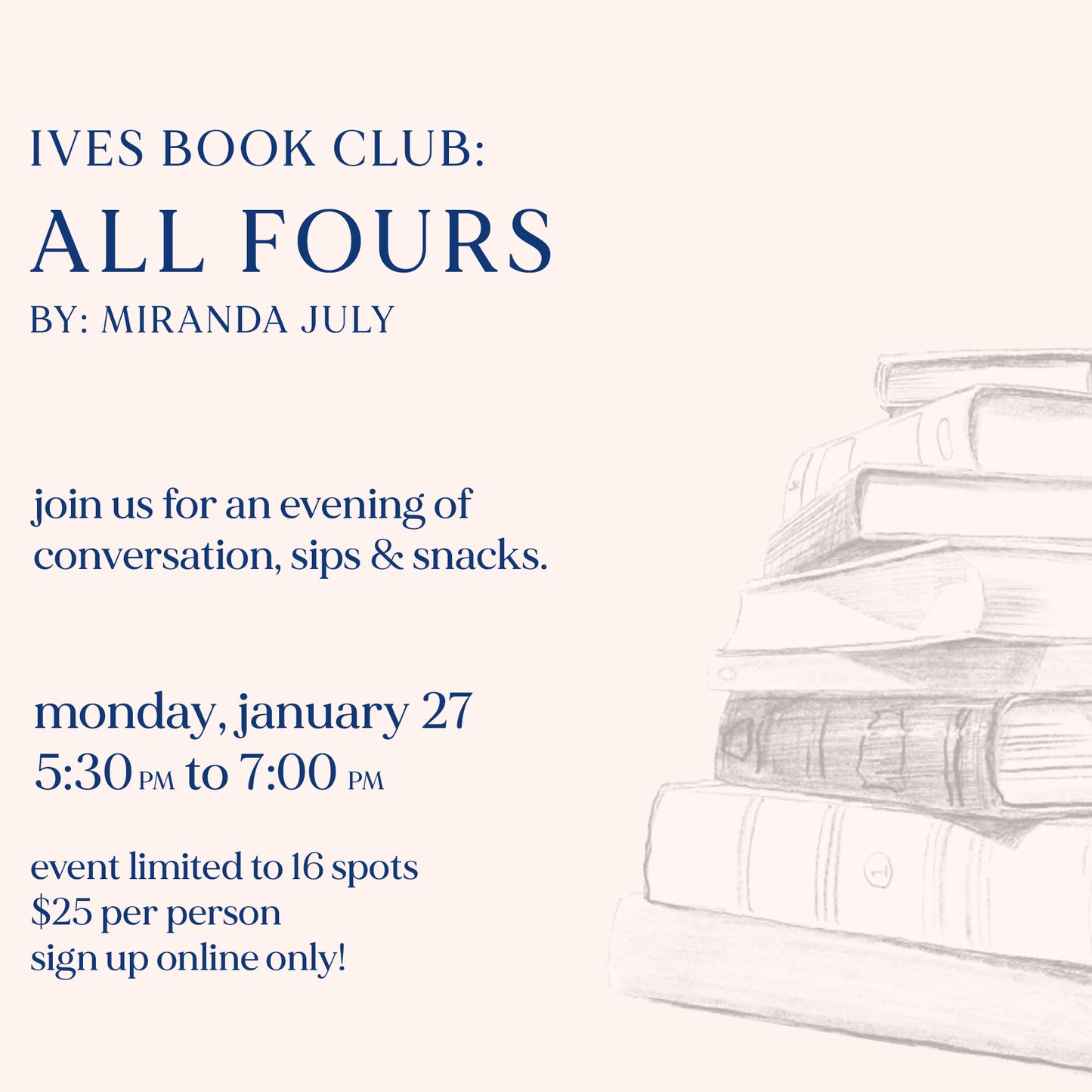 Ives Book Club: All Fours (Book NOT Included)