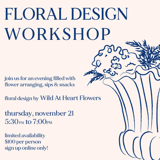 floral design workshop- fall 2024