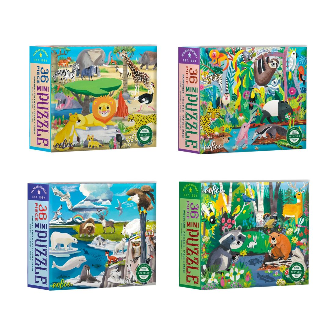 Eeboo Miniature Wild Habitats Puzzle