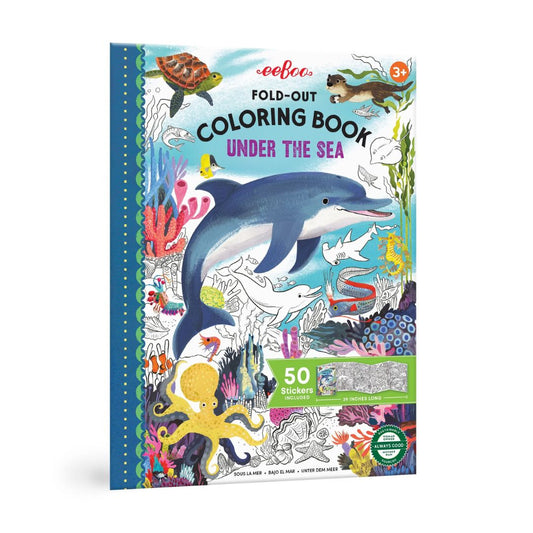 Eeboo Fold-Out Coloring Book