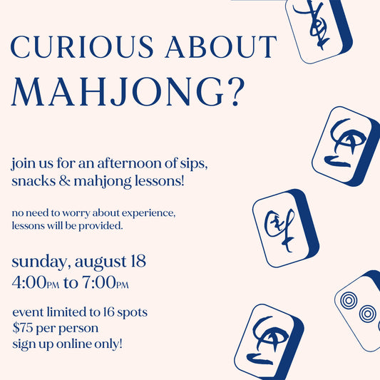 Mahjong Lessons- August 2024