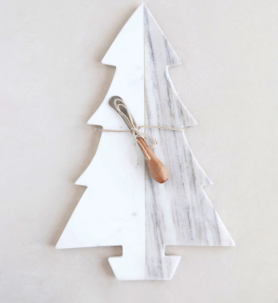Holiday Marble Tree Cheese/Cutting Board
