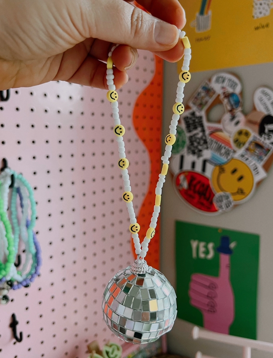 Disco Ball Car Charm