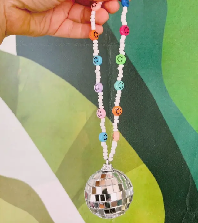 Disco Ball Car Charm