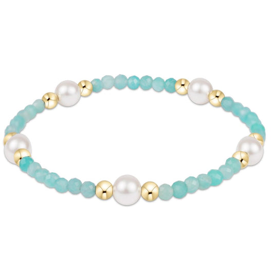 E Newton Extends Purpose Pearl 6mm Gem Bracelet