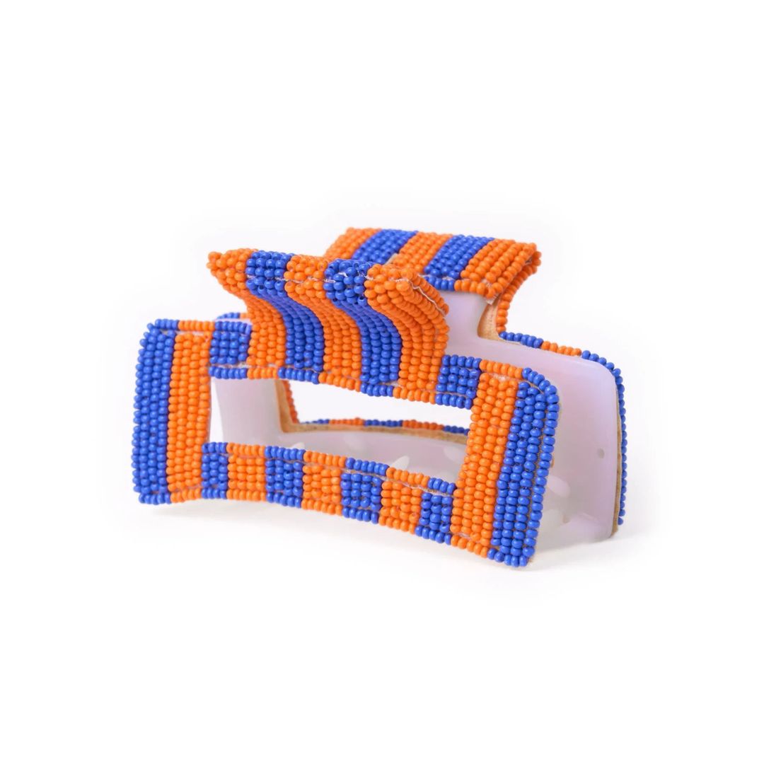 Ink & Alloy Game Day Striped Hair Clip