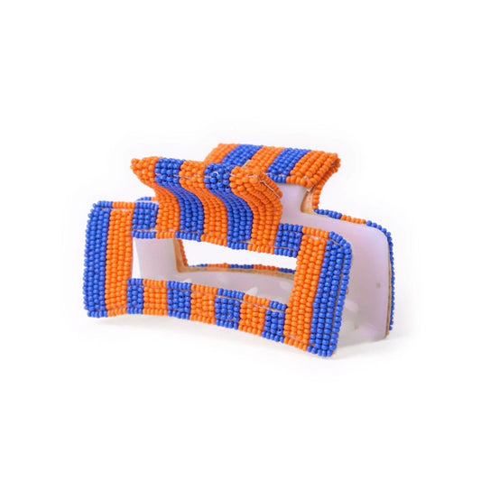 Ink & Alloy Game Day Striped Hair Clip