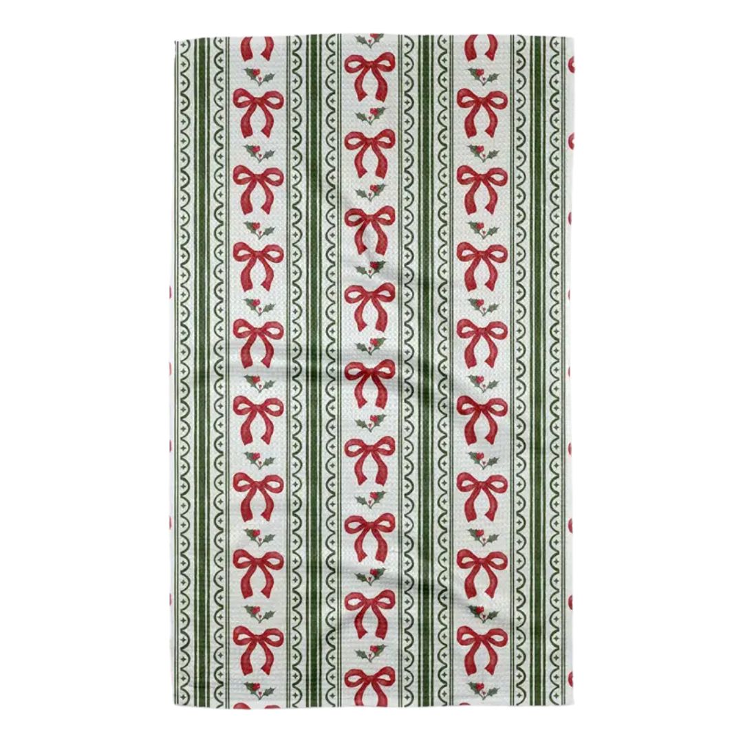 Geometry Holiday Tea Towel