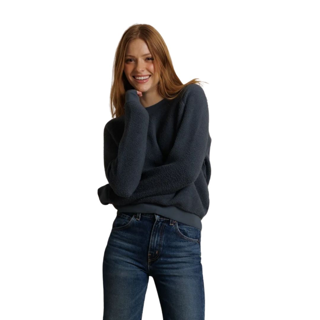 Ziggy Inside Out Cotton Fleece Shrunken Crew