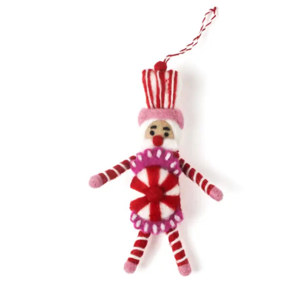 Felt Nutcracker Christmas Ornament