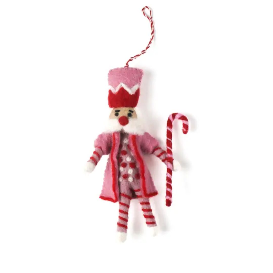 Felt Nutcracker Christmas Ornament