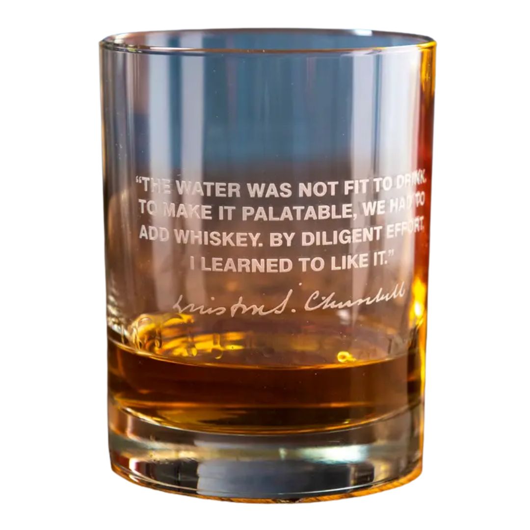 Custom Etched Whiskey Glass