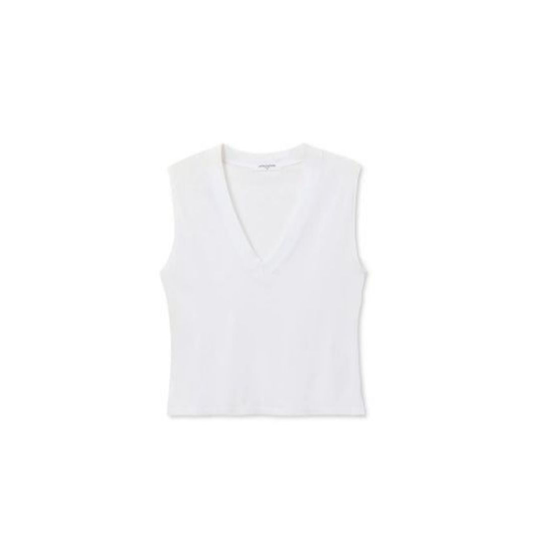 Margot Sleeveless V Neck Tee