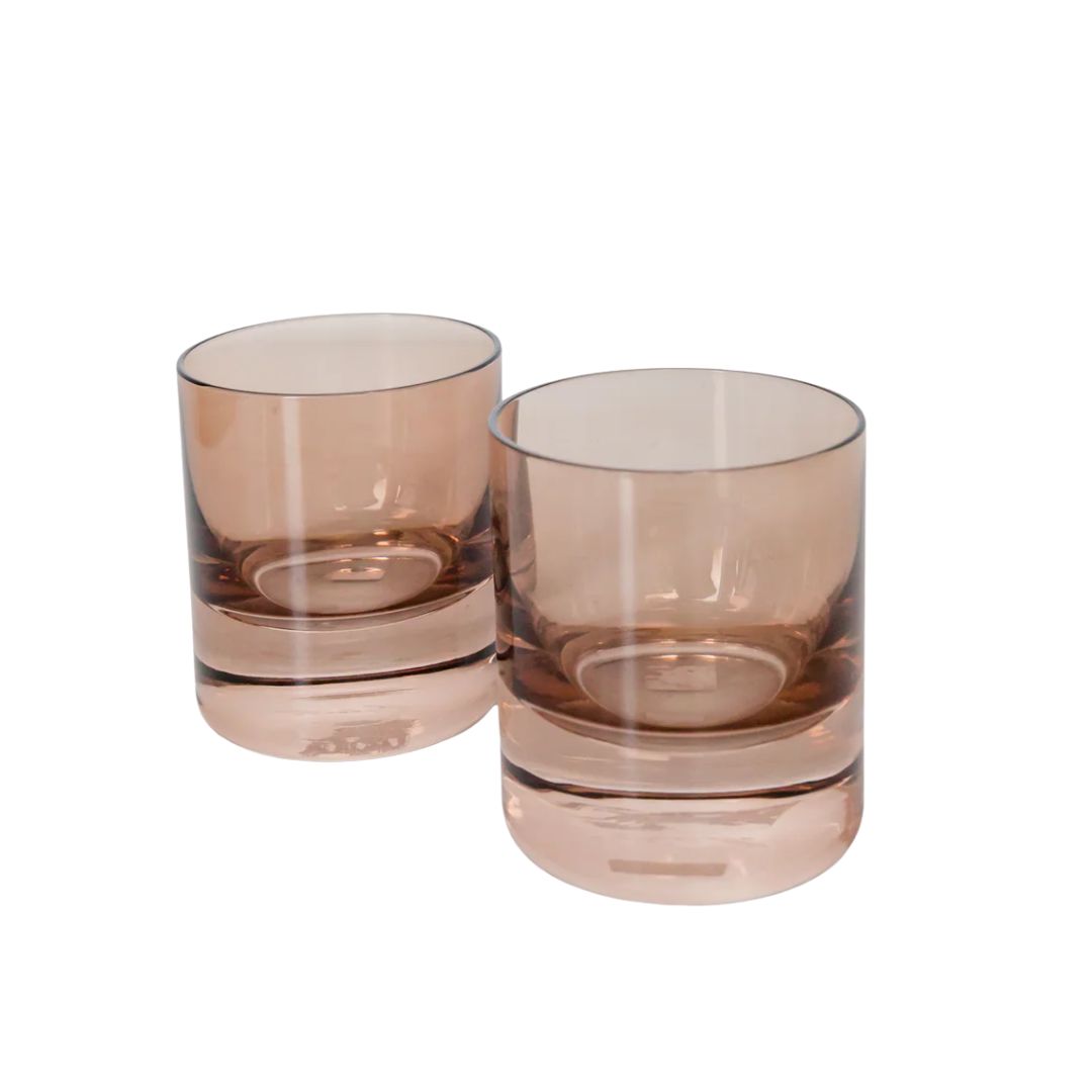Estelle Colored Rocks Glass Set of 2