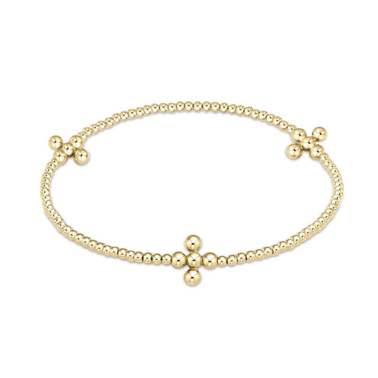 E Newton Signature Cross w/Classic Cross Bracelet