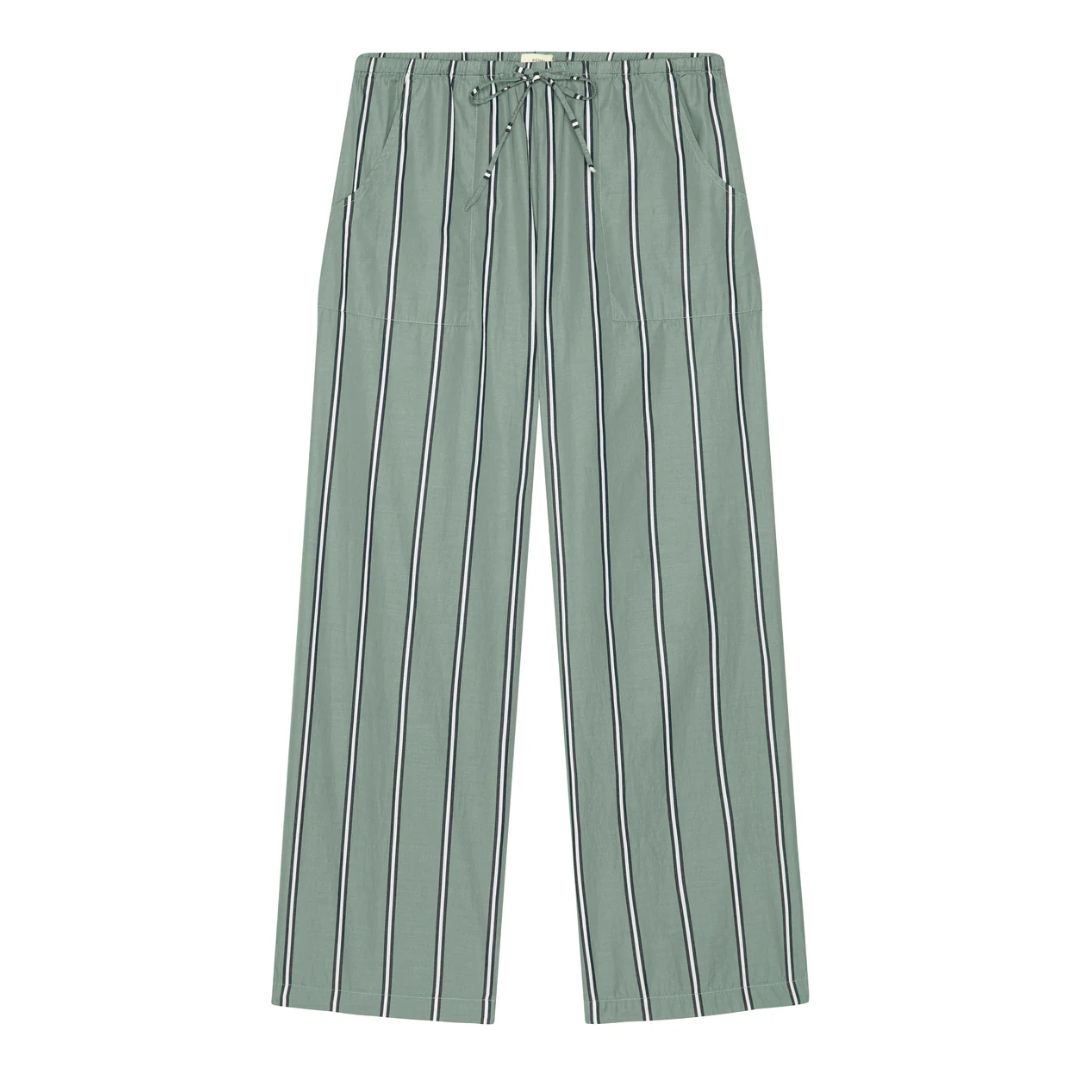 Donni Sage Pop Stripe Drawstring Pant