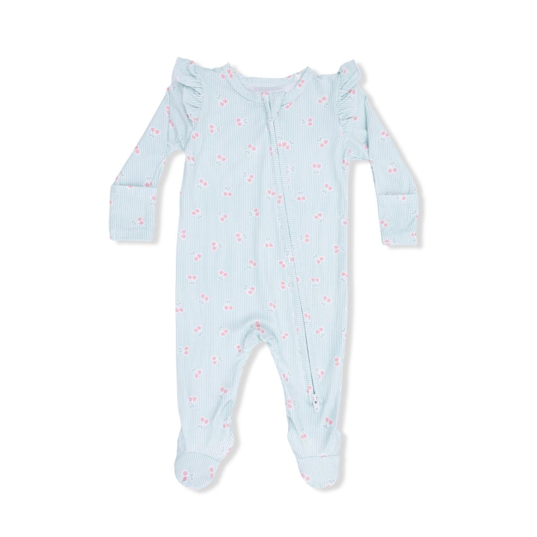 Angel Dear 2 Way Ruffle Sleeve Zipper Footie