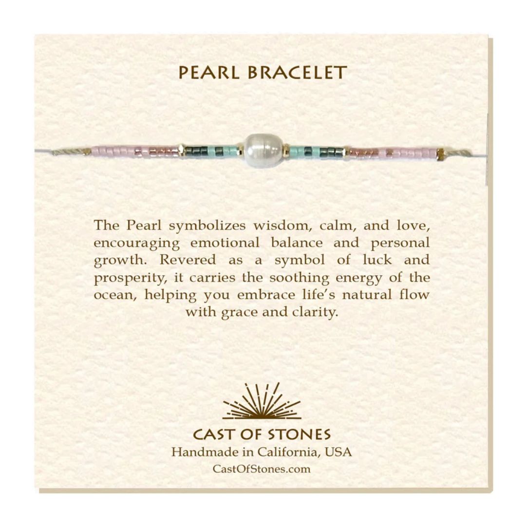 Cast of Stones Pearl Bracelet