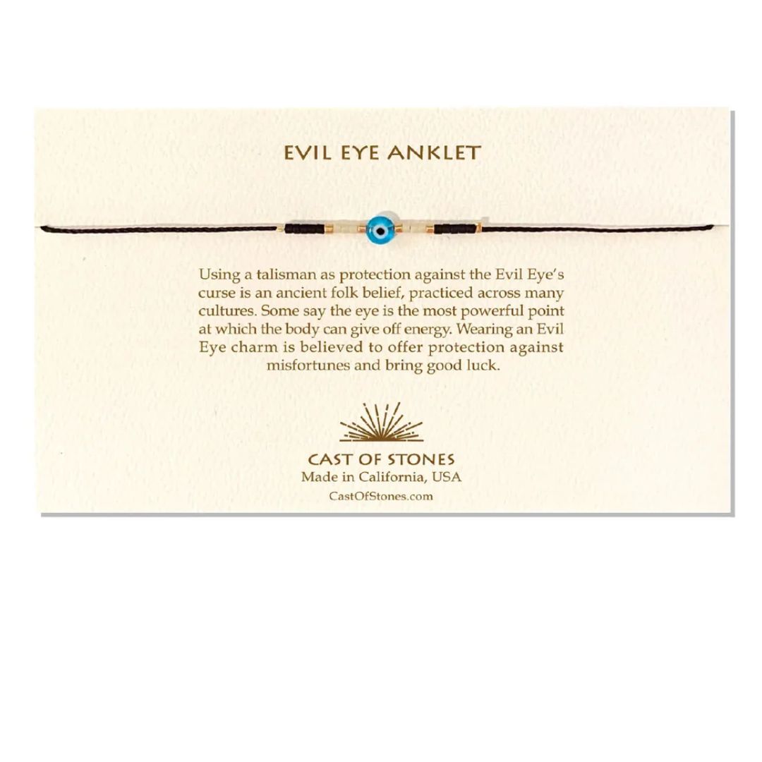 Cast of Stones Evil Eye Anklet