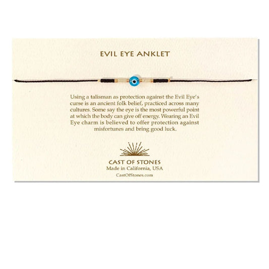 Cast of Stones Evil Eye Anklet