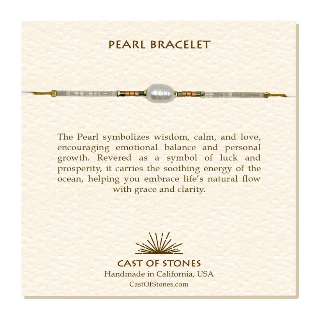 Cast of Stones Pearl Bracelet