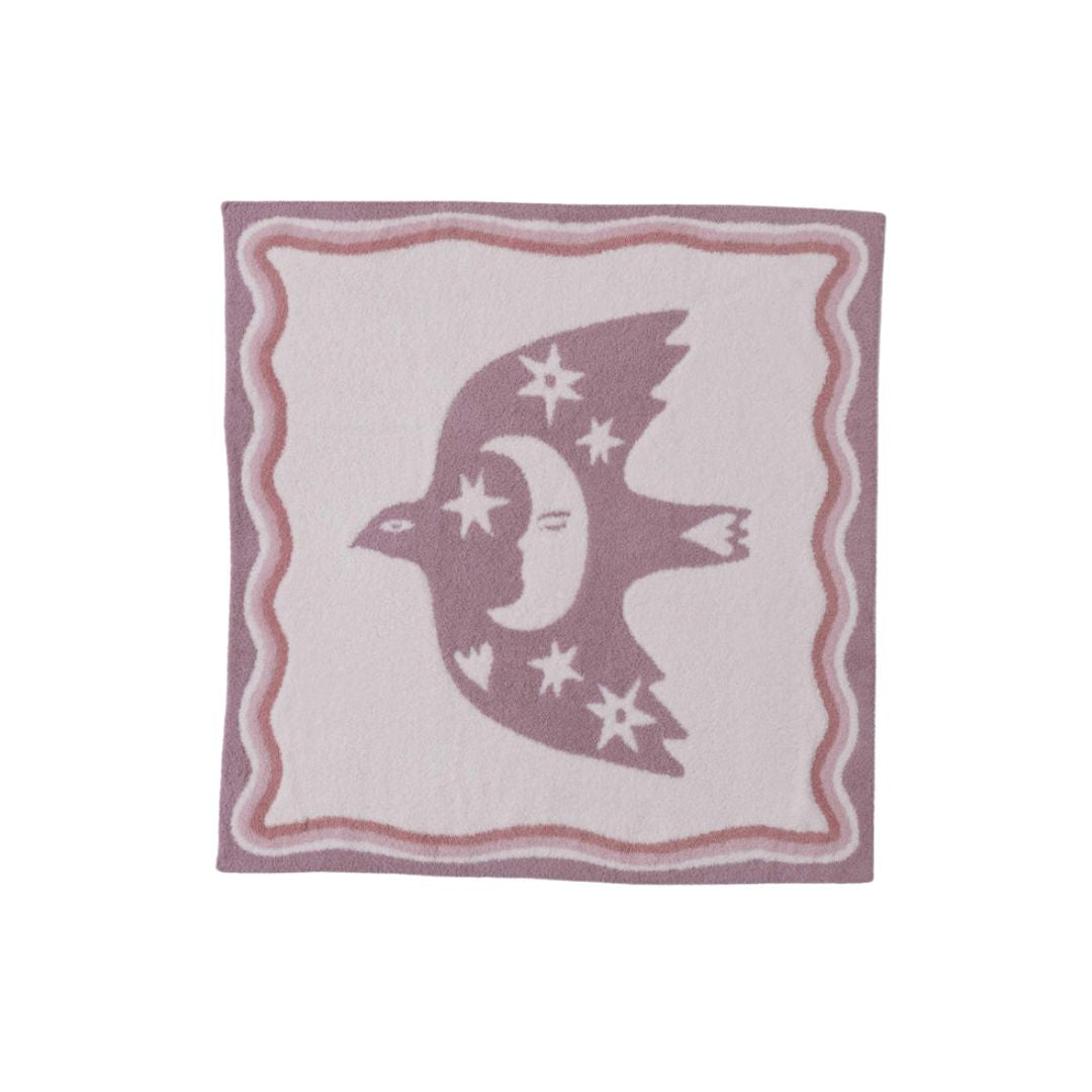 Barefoot Dreams CozyChic® Desert Bird Receiving Blanket