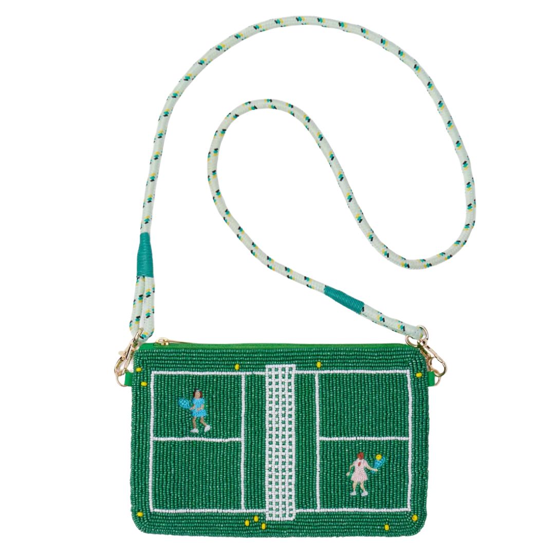 Ink & Alloy Leila Bead Clutch