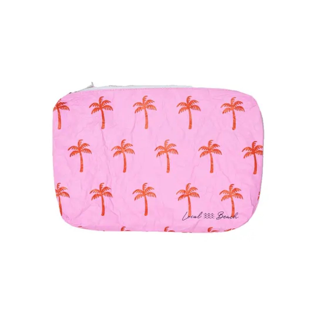 Local Beach Checkered Pouch