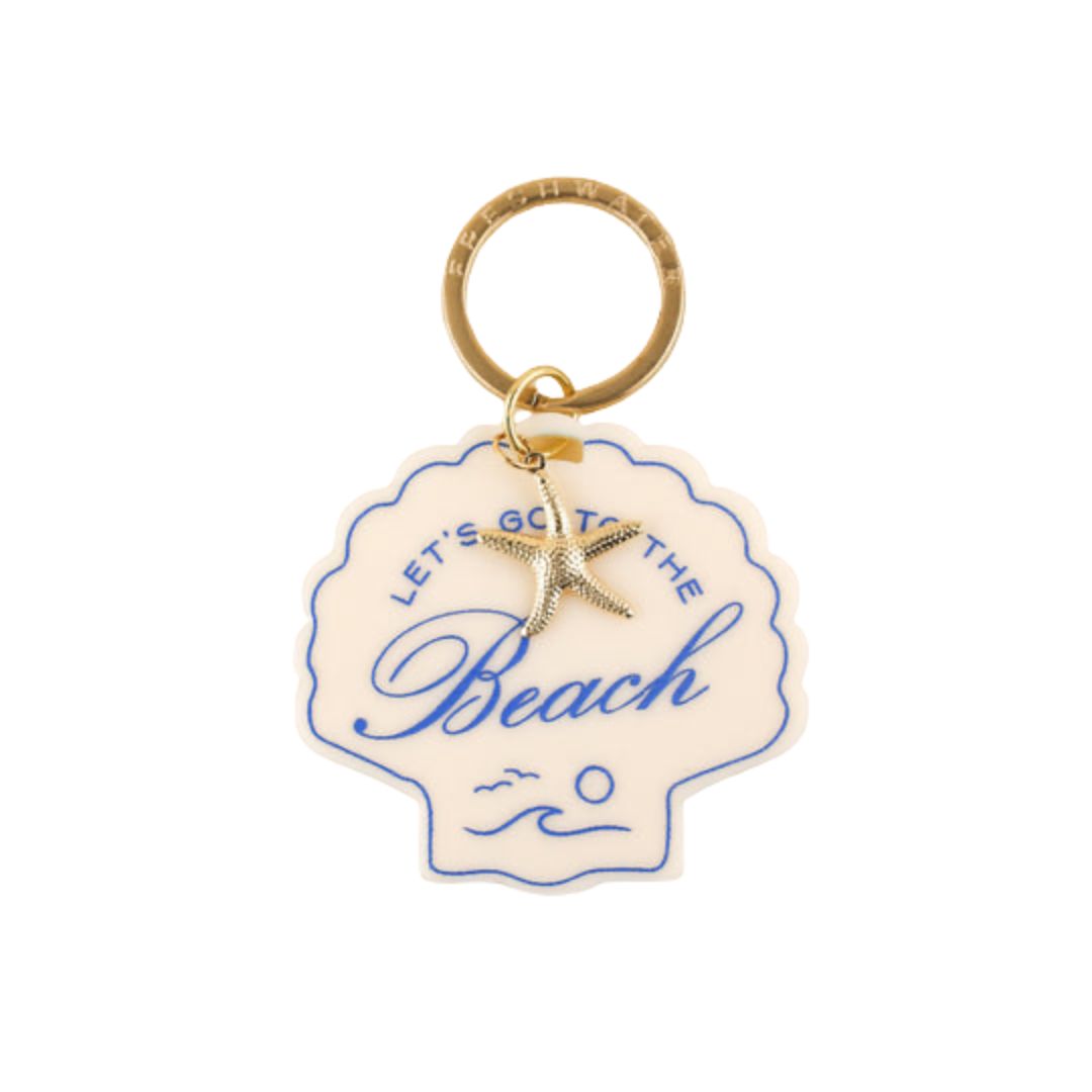 Seashell Charm Keychain