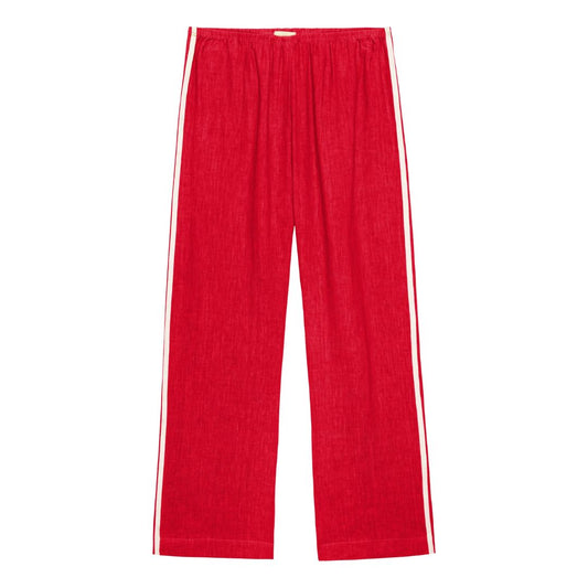 Donni Linen Crop Stripe Pant