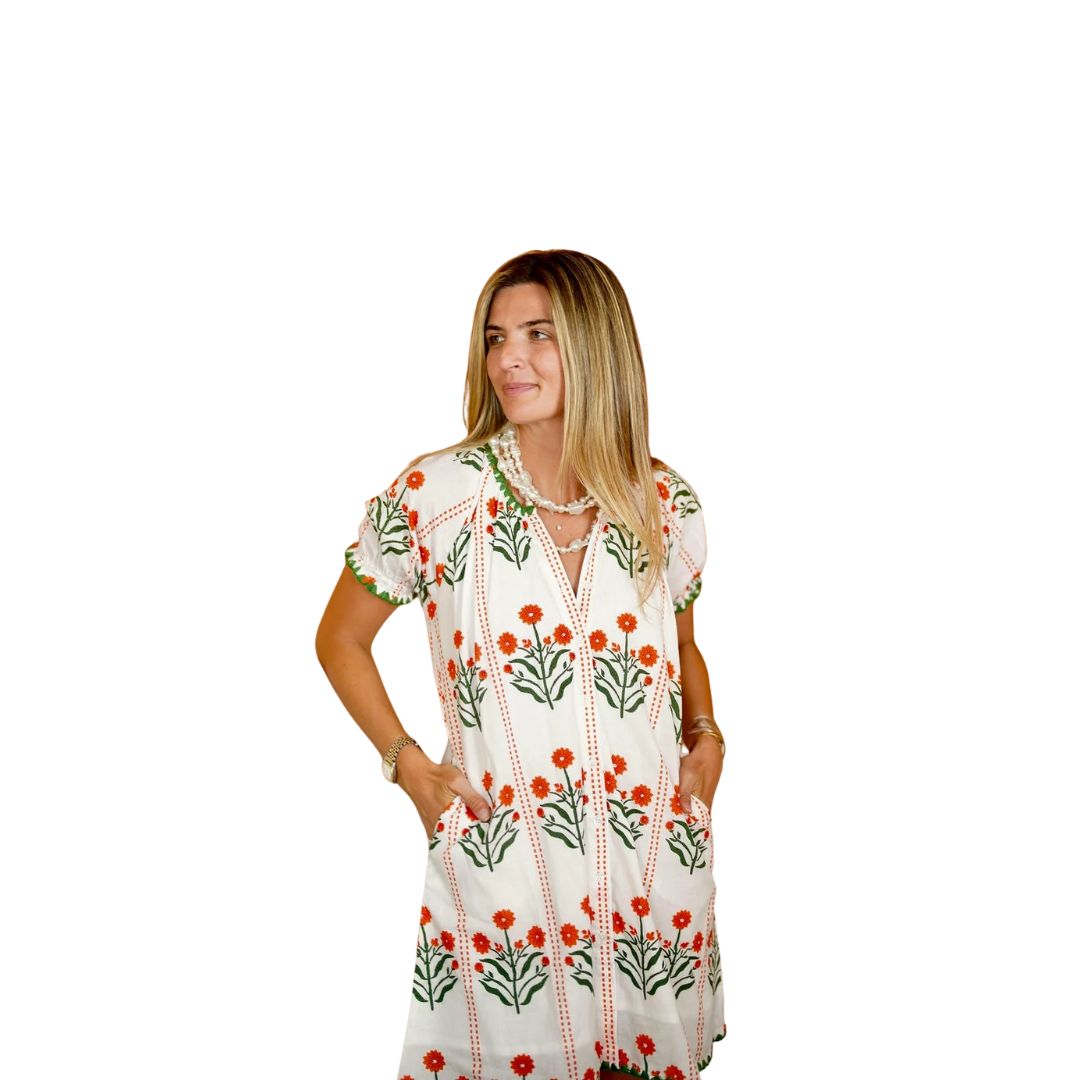 Orange Milos Zoe Mini Dress