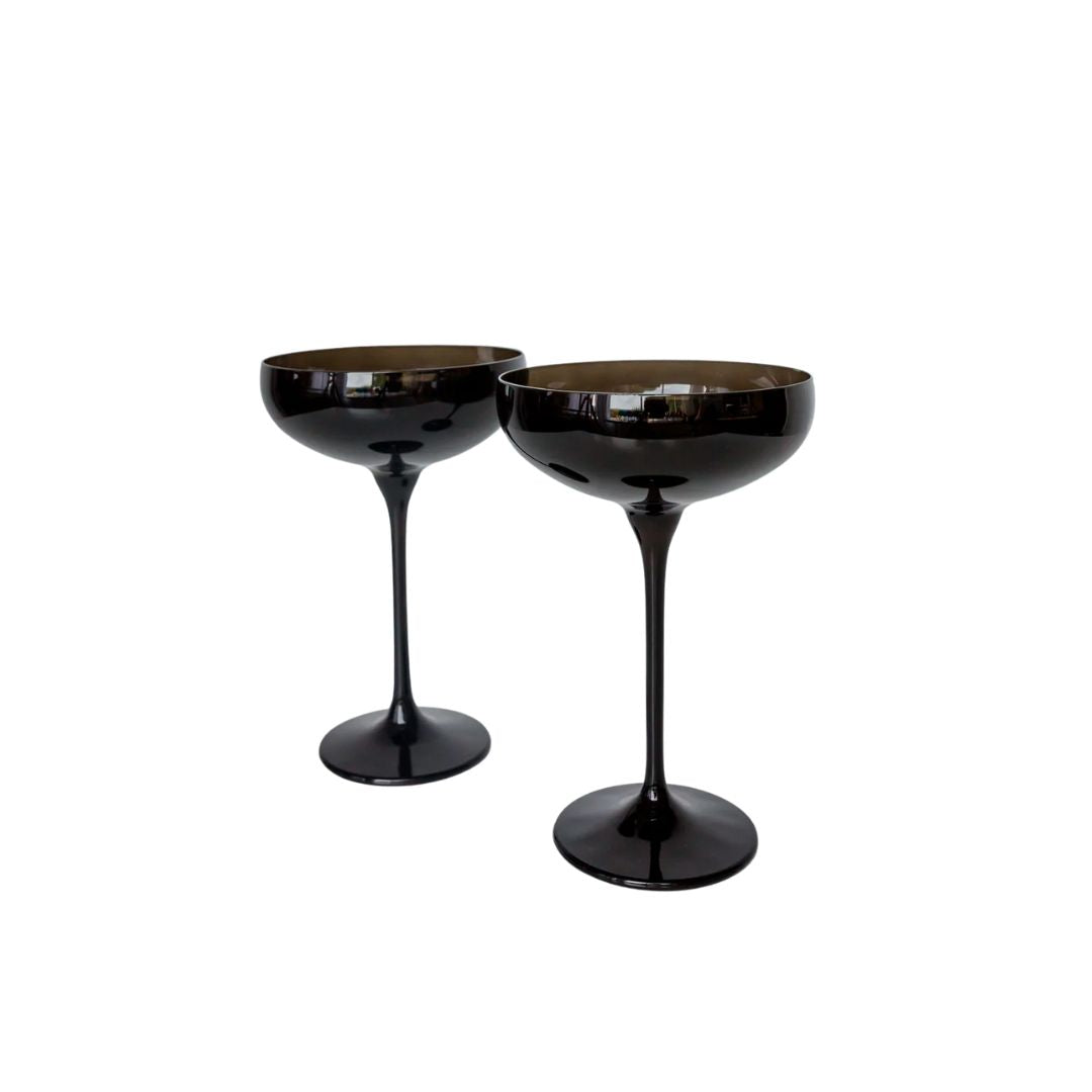 Estelle Colored Champagne Coupe Stemware - Thumbnail 2