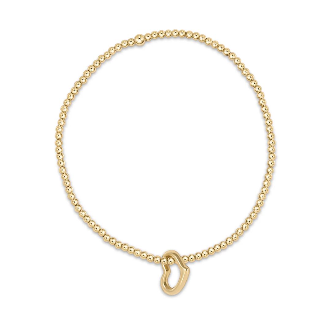 E Newton Classic Gold Charm Bracelet
