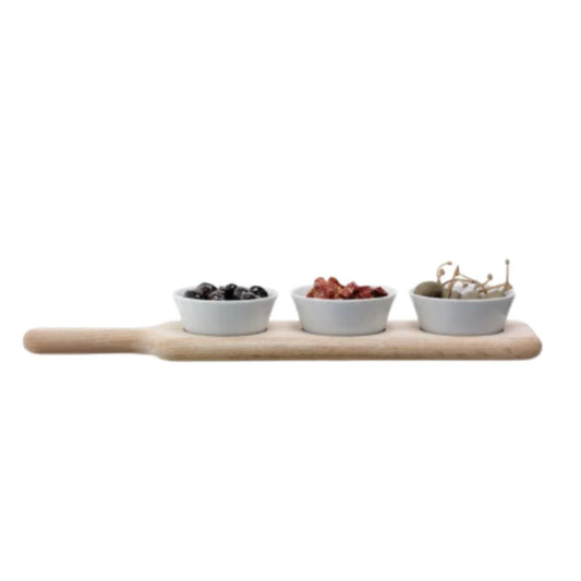 Paddle & Dip Bowl Serving Set