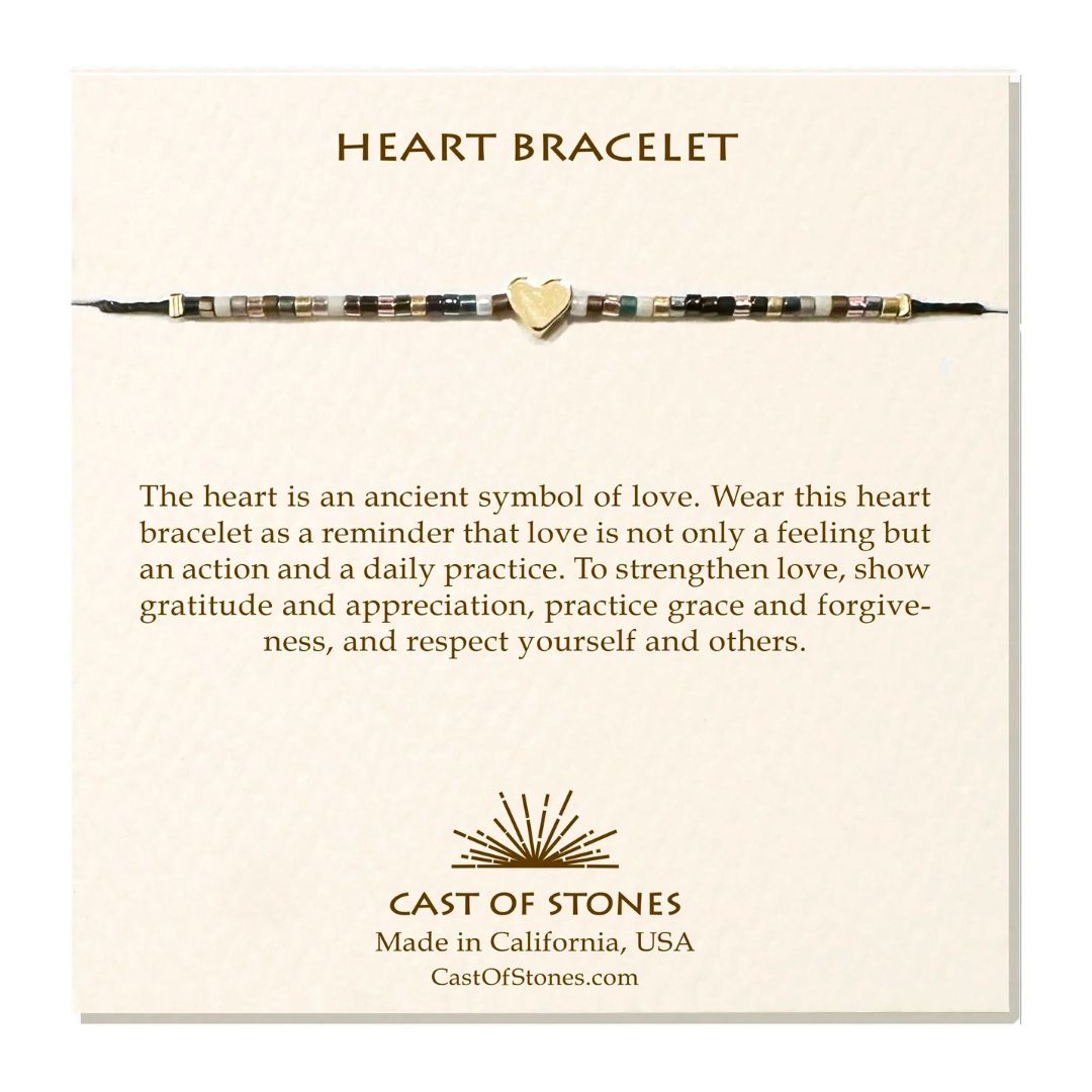 Cast of Stones Heart Bracelet