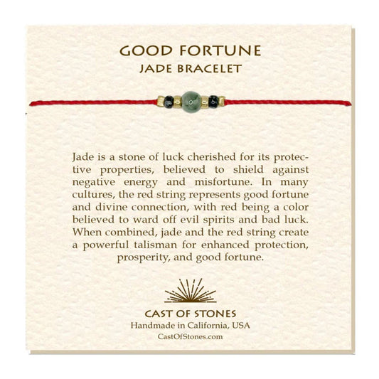 Cast of Stones Good Fortune Jade Bracelet