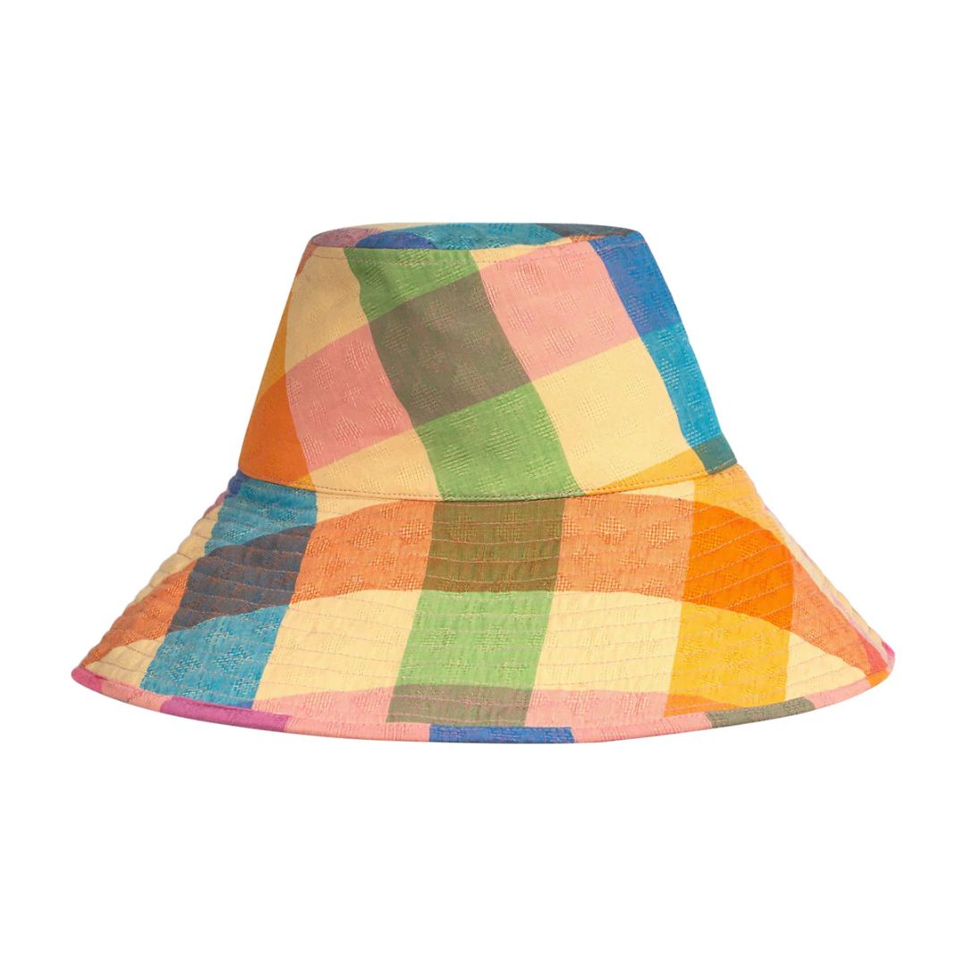 Rainbow Plaid Bucket Hat