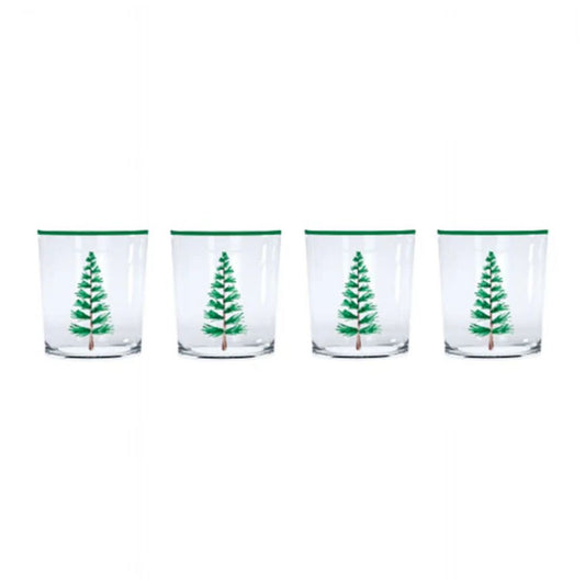 Woodland Trees Glasses Set of 4