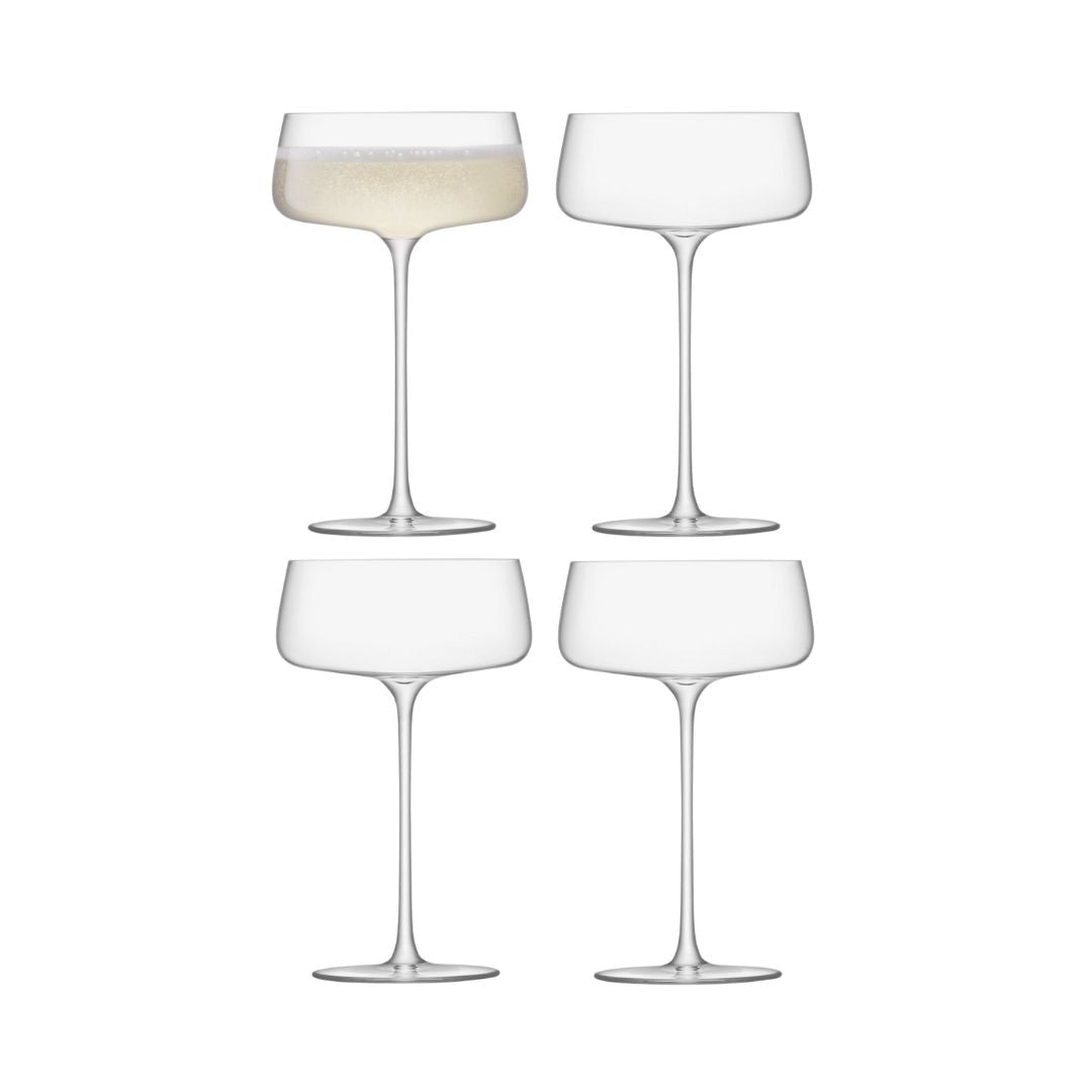 Metropolitan Champagne Saucers Set of 4