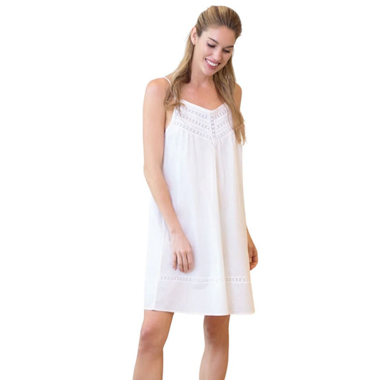 Scarlett White Cotton Nightgown