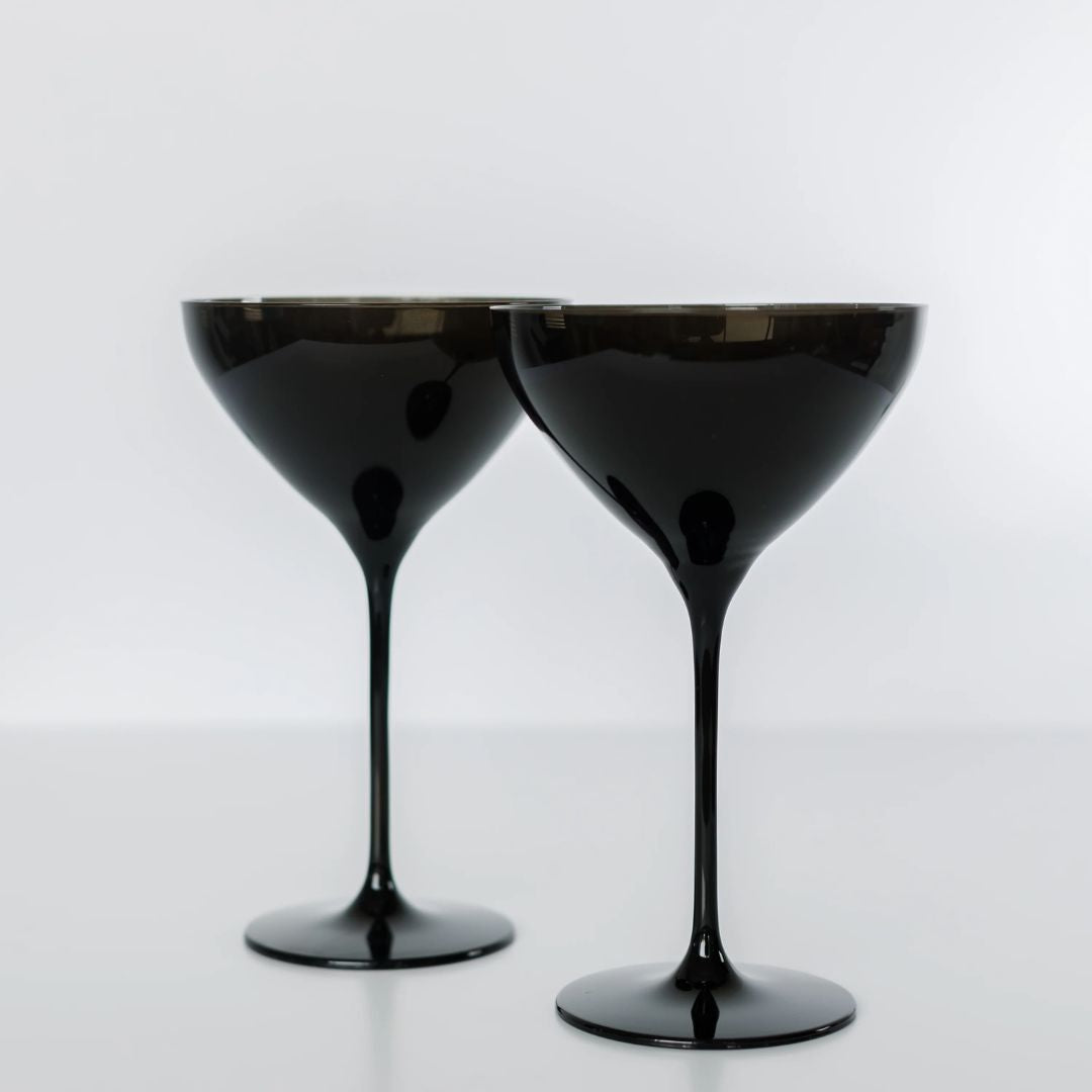 Estelle Colored Glass Martini Glass Set of 2