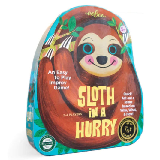 Eeboo Sloth in a hurry Shaped Spinner Game
