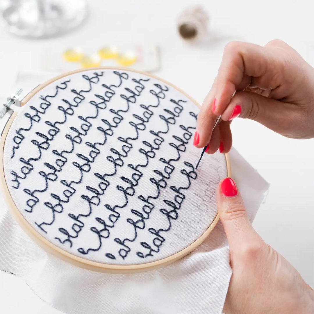 Blah Blah Blah Donna Wilson Hoop Embroidery Kit