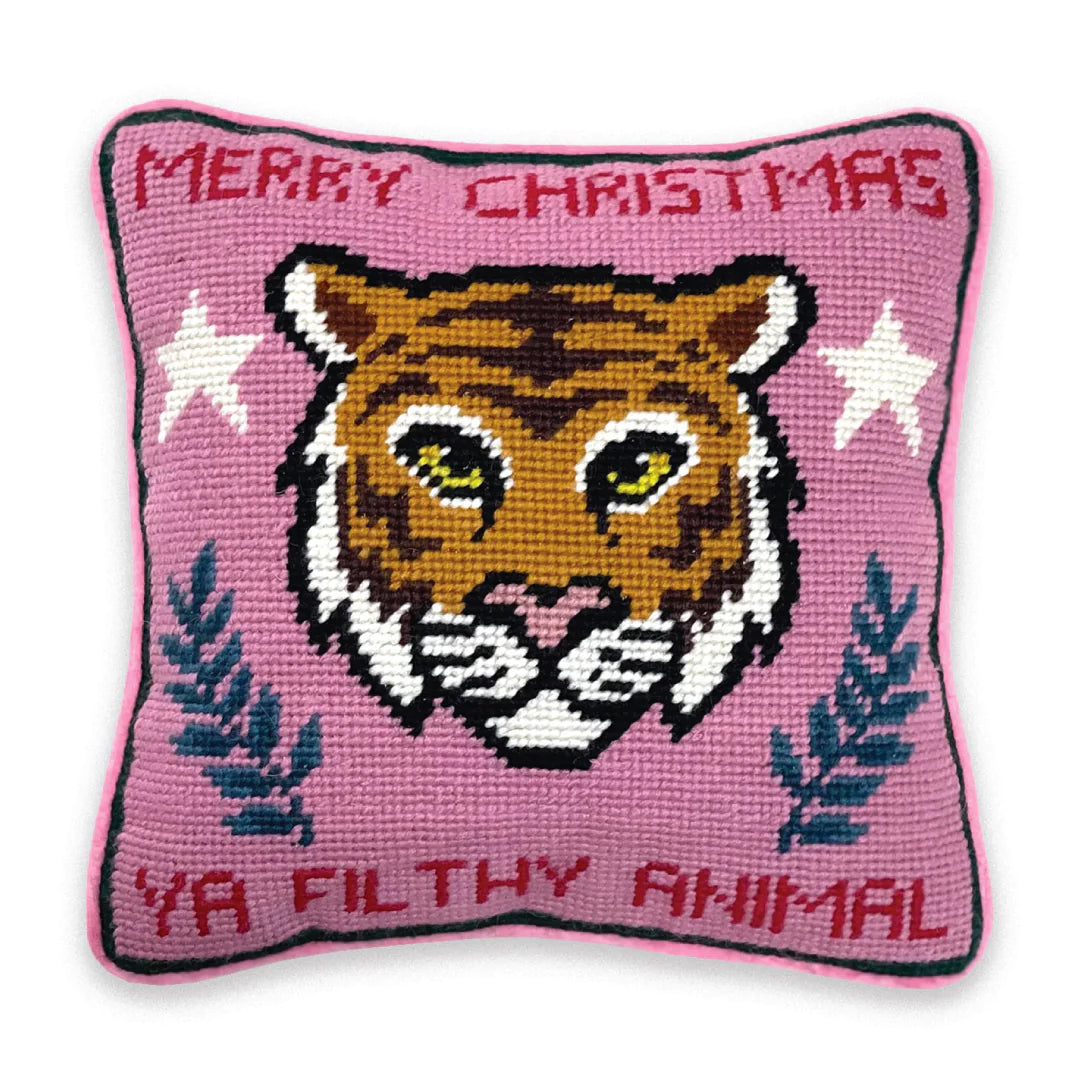 Furbish Needlepoint Pillow