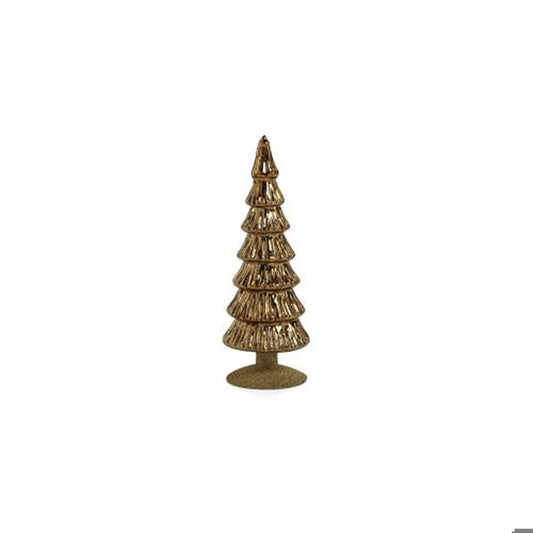 Miramonti Glass Tree on Gold Glitter Base-Gold, 10