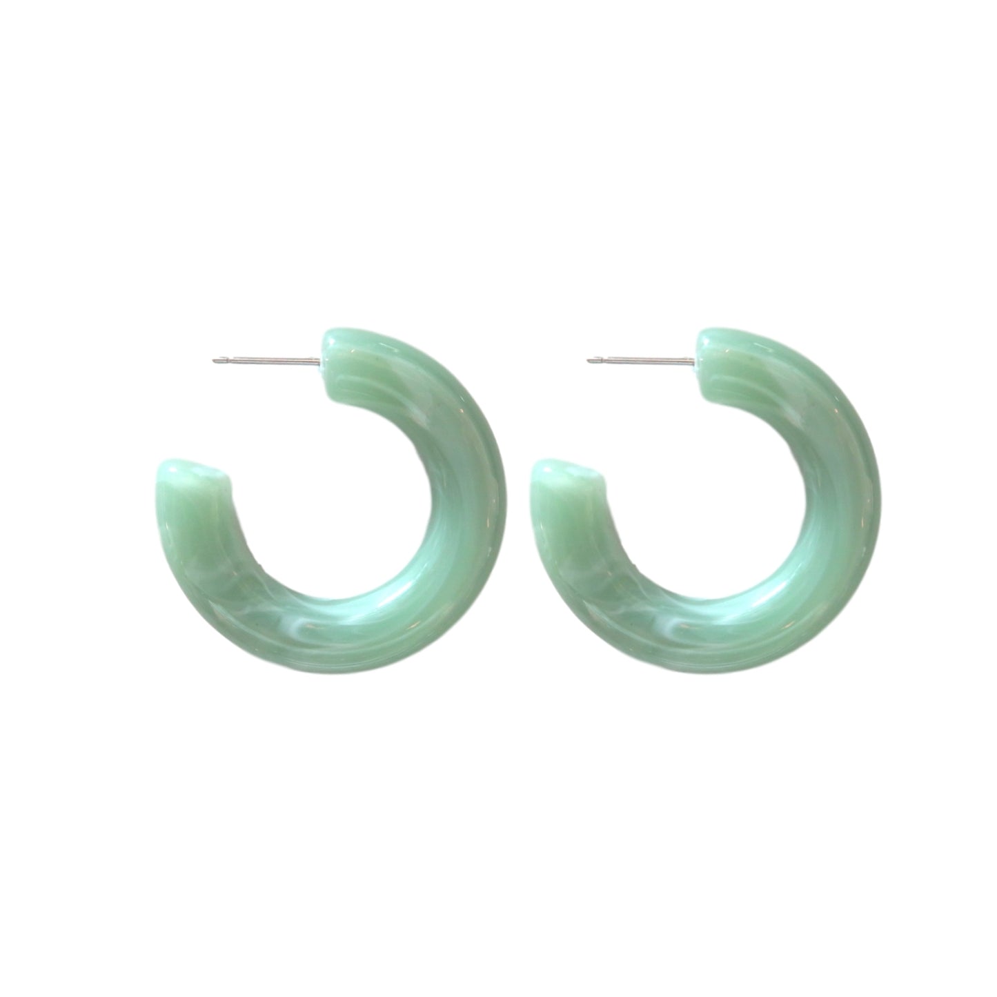 Chunky Lucite Hoops