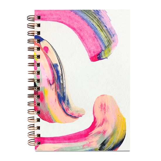 Moglea Candy Swirl Painted Notebook